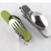 Detachable multifunctional camping cutlery set