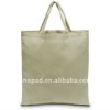 natural short handled cotton shopper