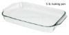 3.3L rectangular borosilicate glass baking pan