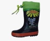 child fancy green cheap rain rubber boots fashion shoes