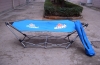 Hammock with metal frame folding