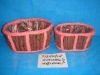 Porcelain Storage Rattan Basket