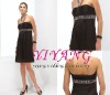 2010 Black Strap Evening Dress(D9008)