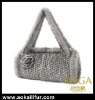 New fashion lady knitted mink fur bag/luxury mink fur bag