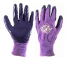 nitrile coated glove with 100% polyester inner