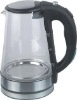 0.6-1.7L glass kettle with LED blue heat indicator