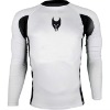 WHITE SUBLIMATION HABURI LONG SLEEVE FITNESS MMA COMPRESSION SHIRTS