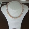 Beautiful round shell pearl necklace with 925 silver clasp in competitive price