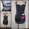 Black sexy fashion Beautiful evening dress stock apparel