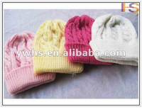 2012 Fashion winter knitted hat/knitting patterns hats/hat knitting machine/acrylic knitted hat