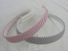 Fashion fabric covered plastic headband