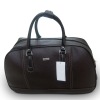 fashion PU leather travel duffel trolley bag 2012