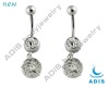 dangling navel ring,fashion belly button ring ,wholesale body jewelry