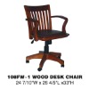 Luxury wooden executive office chair swivel chair wheel base 108FW-1