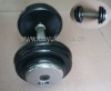 weight lifting rubber coated dumbbell set