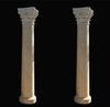 300cm high Henan yellow marble columns