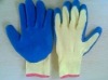 knitted latex coated gloves