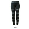 Popular fashion MIX Fabric PU tight sexy Legging pantys