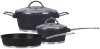 5pcs cast aluminium cookware set with S/S wire handle