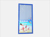 ABS+PVC frame glass door for commercial beverage cooler