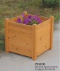 wooden flower planter