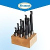 Carbide Tipped Boring Bar Sets with Wooden Stand