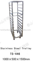 304 or 316L Stainless Steel Plate Trolley