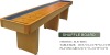 solid wood playfield shuffleboard game