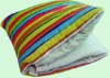 printed microfiber cushion blanket