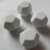 Blank round corner casino dice