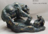 polyresin/resin bear/copper-like bear/garden decoration