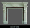 HX-FP1019 150*120*30cm White Marble Fireplace