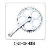 Steel salable chainwheel and crank