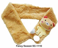 plush animal scarf