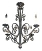 Wrought/Cast Iron Chandelier, Wrought iron light, wrought iron lamp, wrought iron lantern