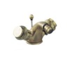 new design double handle brass bidet faucet