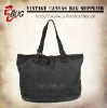 2012 latest vintage slub spray dye tote bag/Slub shopping bag with sprayed-dye washing/cotton slub vintage shoulder bag