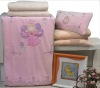 embroidery baby coral fleece blanket