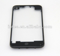 for iPhone 4 transparent back cover battery cover naked organic glass without LOGO black