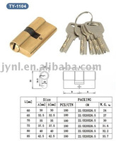 brass lock cylinder and key