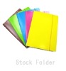 Printed Paper File elastic folder