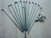 9*198.5mm ZINC&CHROME plated motorcycle spoke and nipple