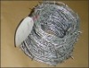 Galvanized barbed wire