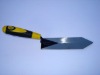 bricklaying trowel with rubber handle