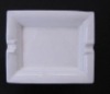 Bone china rectangle ashtray