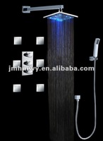 concealed led rainfall shower set bath shower set led shower set