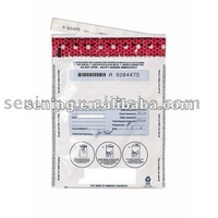 Tamperproof bag sealing tape material