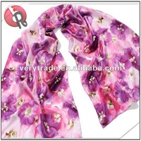 digital print silk scarf