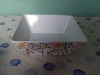 melamine square bowl