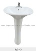 bathroom ceramic pedestal basin/sanitary ware